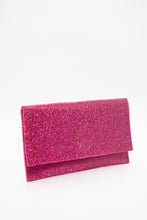 Load image into Gallery viewer, Crystal Envelope Clutch - Ultra Pink
