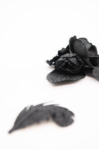 Leather Floral Corsage
