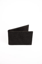 Load image into Gallery viewer, Men's black full grain leather wallet