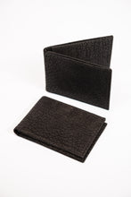 Load image into Gallery viewer, Men's black full grain leather wallet