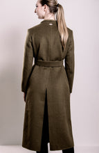Load image into Gallery viewer, Demi-Couture Wool &amp; Silk Overcoat - Olive