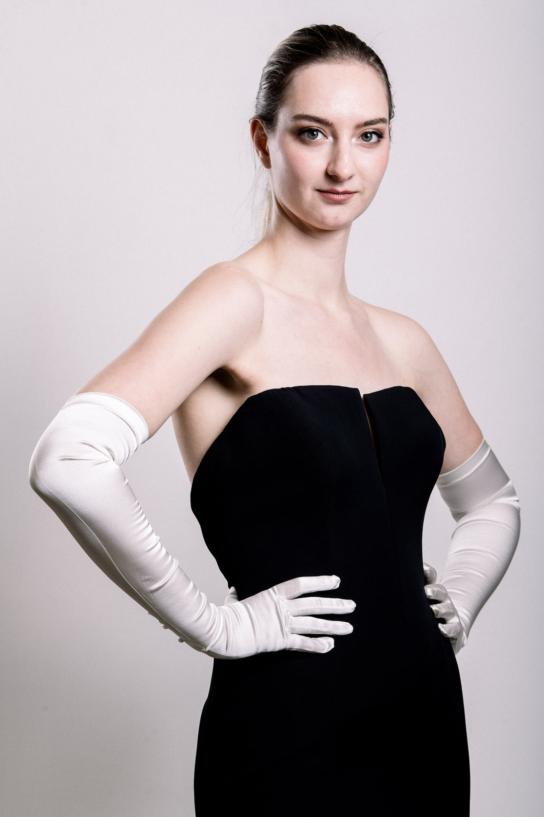 Silk Opera Gloves - Ivory