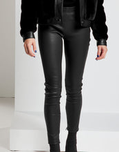 Load image into Gallery viewer, Modern Stretch Leather Pants - Black
