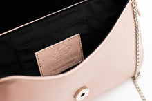 Load image into Gallery viewer, Pink and Black Colorblock Clutch