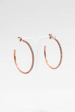 Load image into Gallery viewer, Crystal Hoop Earrings