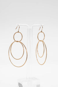 Three Layer Hoop Earrings