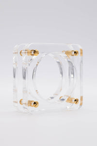 Square Lucite Bangle