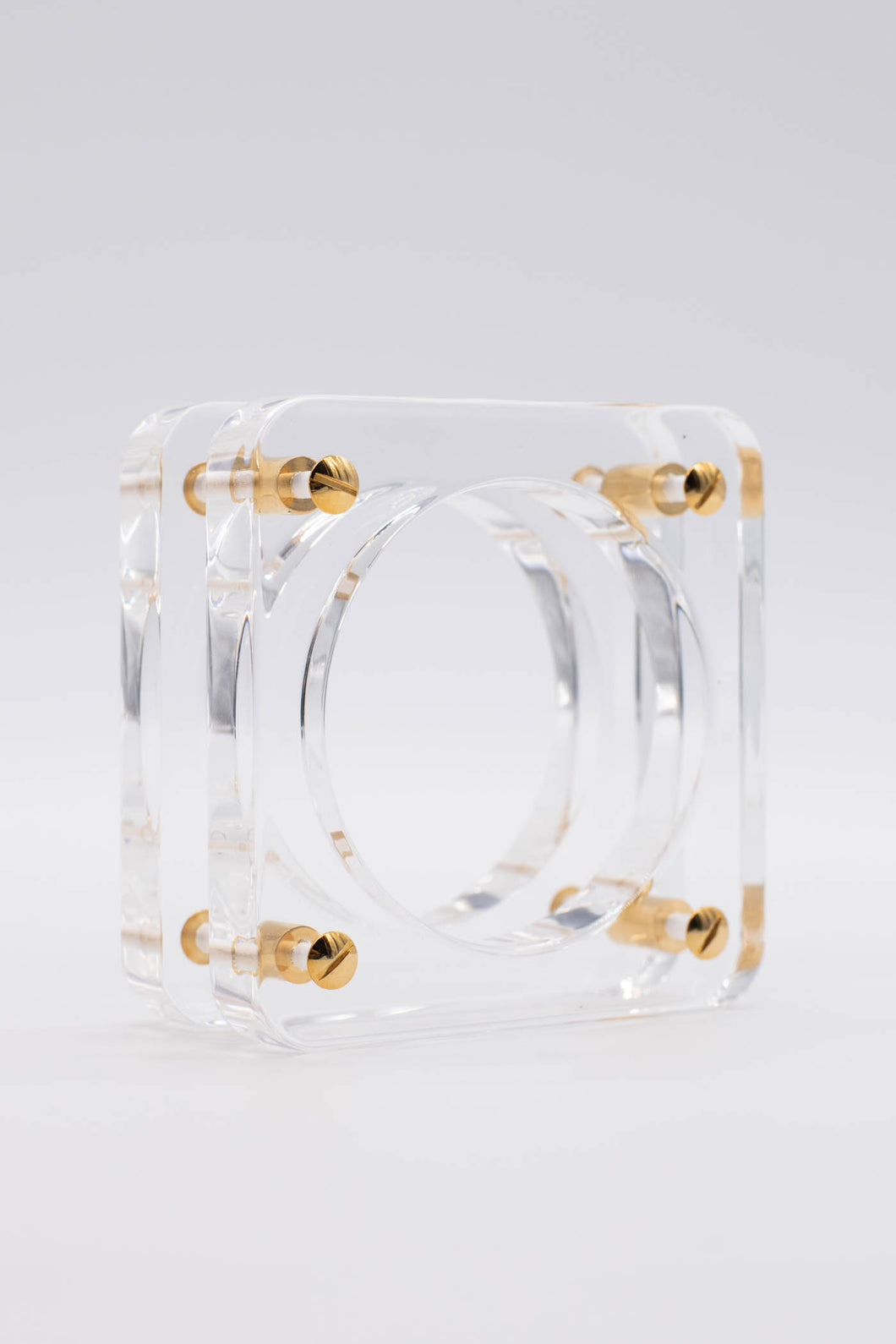 Square Lucite Bangle