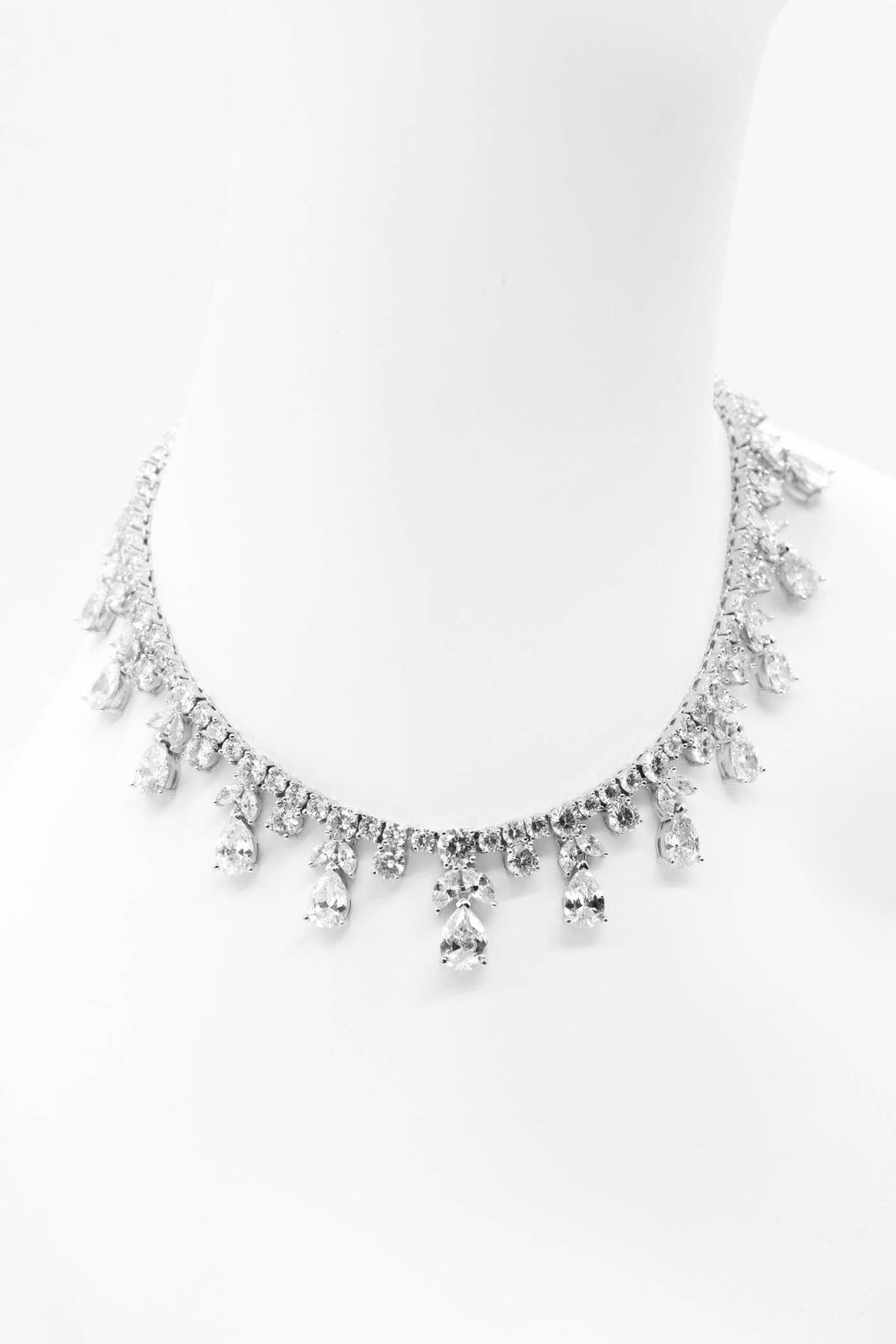 Crystal Pear Drop Necklace