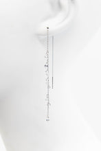 Load image into Gallery viewer, Crystal Chain Drop Earrings