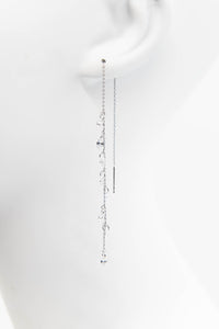 Crystal Chain Drop Earrings