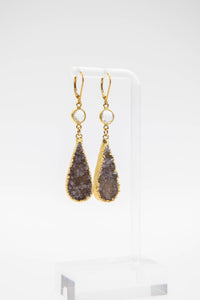 Amethyst Crystal Earrings