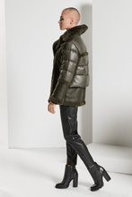 Load image into Gallery viewer, Urban Mixed Media Shearling Parka - Olivine