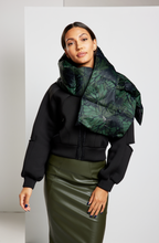 Load image into Gallery viewer, Signature Monarch Goose Down Puffer Scarf - Olivine